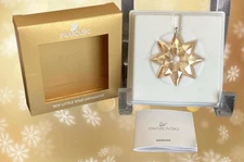 2013 SCS LITTLE STAR gold SWAROVSKI CRYSTAL SNOWFLAKE CHRISTMAS ORNAMENT5053647