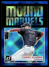 2018 Donruss Mound Marvels Blue #4 Corey Kluber /249 - BB