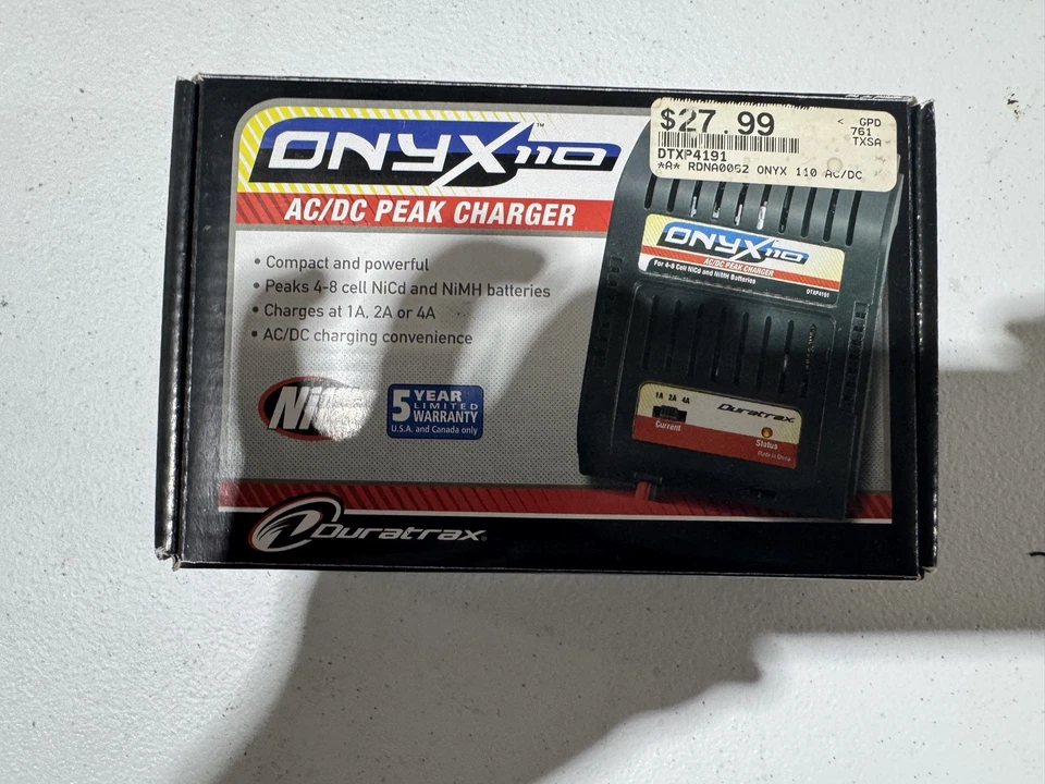 Duratrax Onyx 110 AC/DC Fast Peak Charger NiMH/Nicad DTXP4191 - 1A 2A 4A - Image 2 of 2