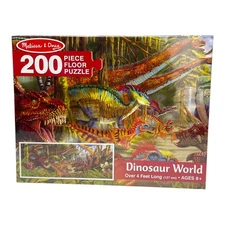 Melissa & Doug Dinosaur World Jumbo 200 Piece Floor Puzzle