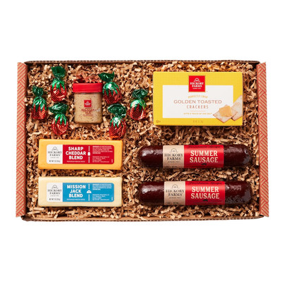 Farmhouse Meat & Cheese Food Gift Basket (Small) - Box Set | Charcuterie Board F