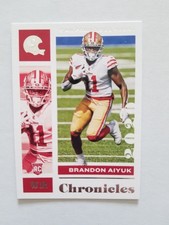 Brandon Aiyuk Rookie 2020 Panini Chronicles #86 49ers RC