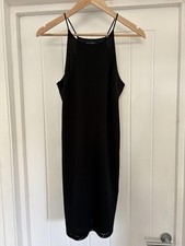 Miss Selfridge Black Sleeveless Short Mini Dress, UK 12