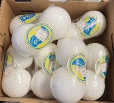 Lot 14 Vintage Styrofoam Balls Modern Miltex 3.5  Balls Holiday Craft Floral New