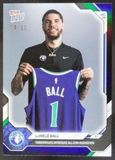 2026 TOPPS NOW LAMELO BALL #OS01 BLACK /10 TIMBERWOLVES RW3