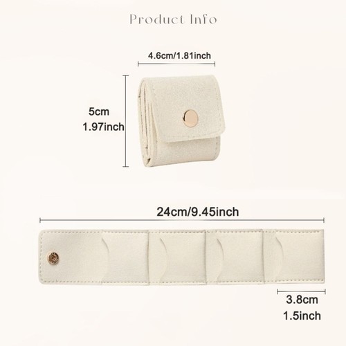 Simple Velvet Jewelry Display Bag Mini Storage Case Jewelry Packing Organizer - Picture 2 of 12