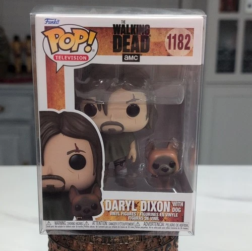 Funko Pop! Vinyl The Walking Dead Daryl Dixon with Dog #1182 Figure. + protector