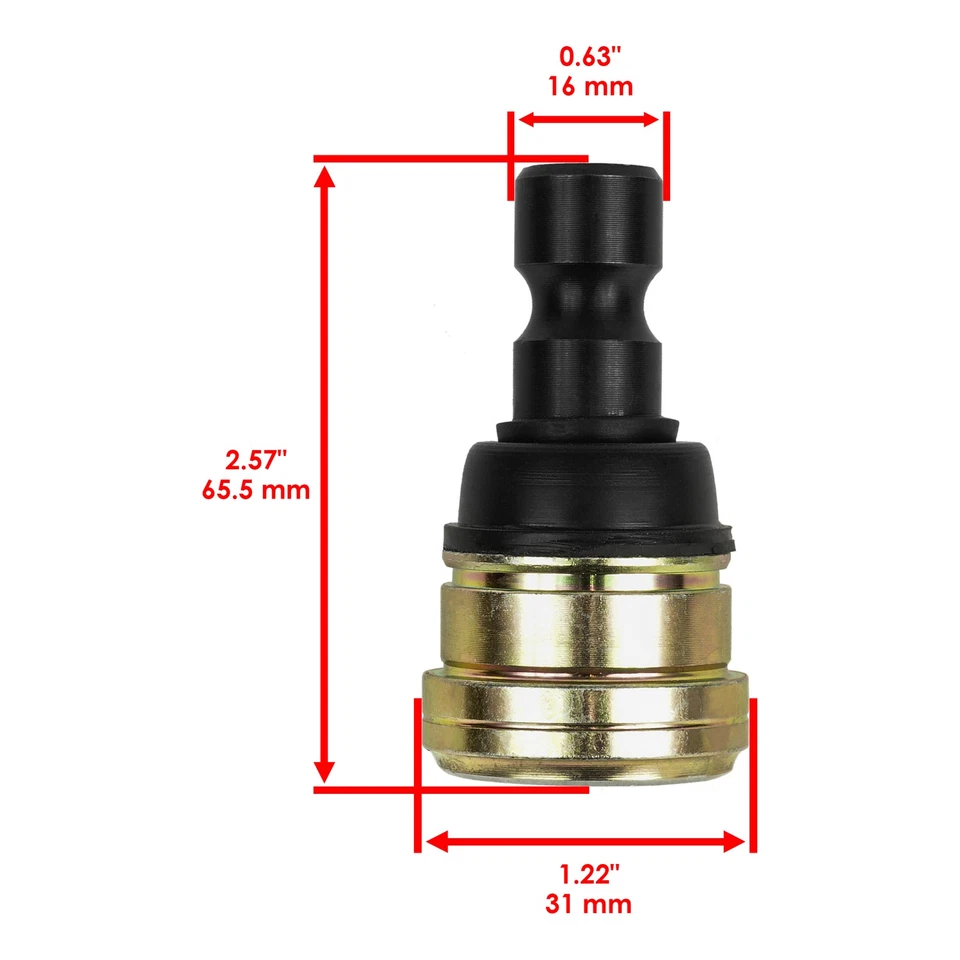 4 Front Suspension Lower and Upper Ball Joint For Polaris Ranger XP 900 13-2019 - Image 2 of 4