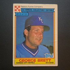 Topps 1984 Ralston Purina 1st Annual Collectors' Edition George Brett #13