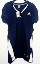 New Mens Adidas Football Practice Jersey Navy Blue White Size Large NWT $95