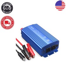 500W Pure Sine Wave Inverter with Dual USB Ports 2 AC Outlets - Listed