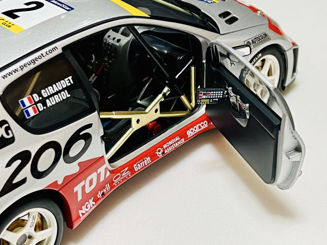 AUTO art プジョー206 WRC AUTOart Peugeot 206 WRC 1/18 Diecast Model Car Japan Limited