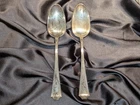 2Durgin-Gorham Fairfax Sterling Silver Serving Spoons Large No Monogram Antique