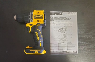 DEWALT Drill Driver 1/2'' 2-Speed DCD794B ATOMIC 20V MAX Brushless Cordless (NEW)