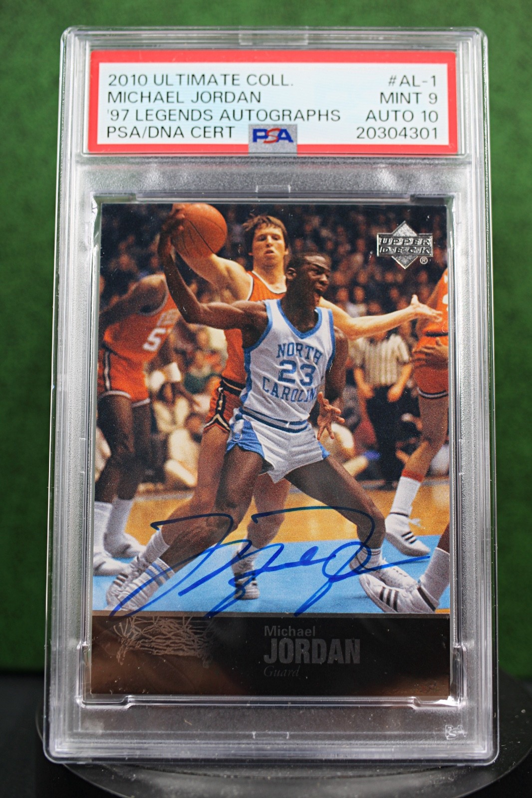 2010 Upper Deck #AL01 Michael Jordan '97 Legends Autographs - PSA 9 Auto 10