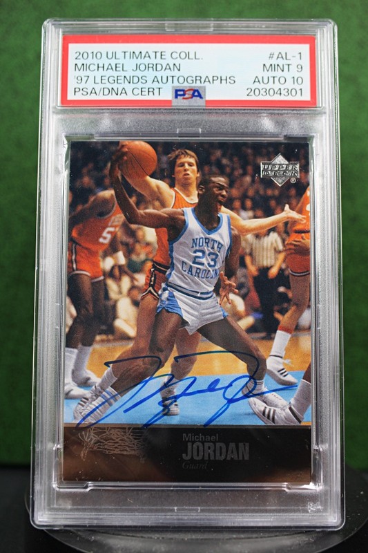 2010 Upper Deck #AL01 Michael Jordan '97 Legends Autographs - PSA 9 Auto 10