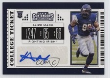 2019 Panini Contenders Draft Picks College Ticket Alize Mack #273 Auto 1oz2