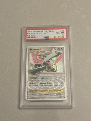 Pokémon TCG Platinum Arceus LV.X Holo Rare Card 95/99 PSA 10 (POP