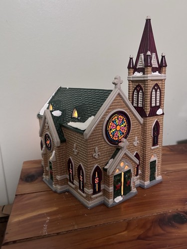 DEPT 56 Snow Village Mount Olivet Church 5442-9 mit Box & Licht siehe Beschreibung - Bild 4 von 19