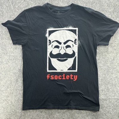 Mr Robot fsociety Shirt Mens Medium Loot Crate Exclusive TV Show Hacker Tee