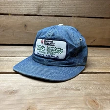 Vintage Explosive Technologies International Denim Snapback Trucker Hat Cap USA