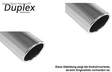 Fox Edelstahl Duplex Racinganlage ab Kat Peugeot 207 je 90mm rund eingerollt