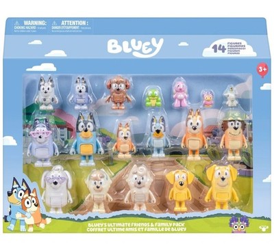Bluey's Ultimate Friends & Family Neighborhood Mini 14- Figure Gift Pack NIB