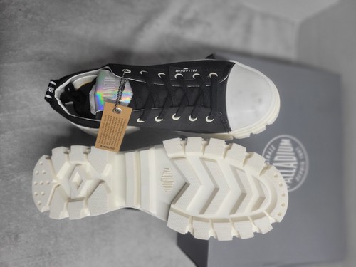 Zapato de plataforma Palladium Revolt LO TX negro/malvavisco para mujer talla 7 M - Imagen 5 de 14