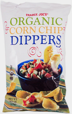 Trader Joe's Organic Corn Chip Dippers Gluten Free USDA Organic 9.75 oz Bag