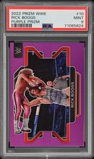 2022 PANINI PRIZM WWE PURPLE PRIZM #10 RICK BOOGS 114/149 PSA 9