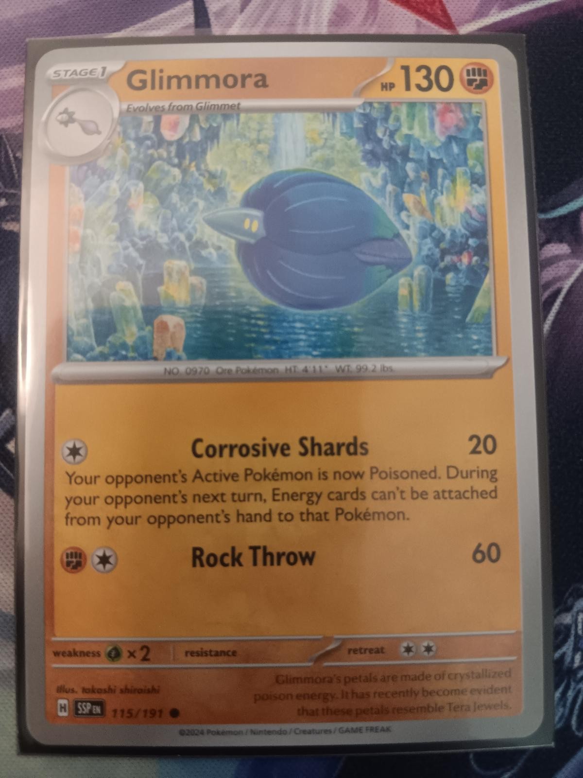 Glimmora 115/191 Common Surging Sparks Pokemon Near Mint