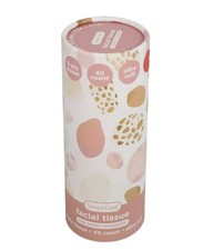 Smart Care Ultra Soft 3-Ply Tissue Box Cup Holder 40 Sheets White Pink Beige