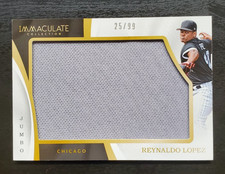 2017 Immaculate Collection Reynaldo Lopez Jumbo Patch 25/99 #IJ-RL White Sox