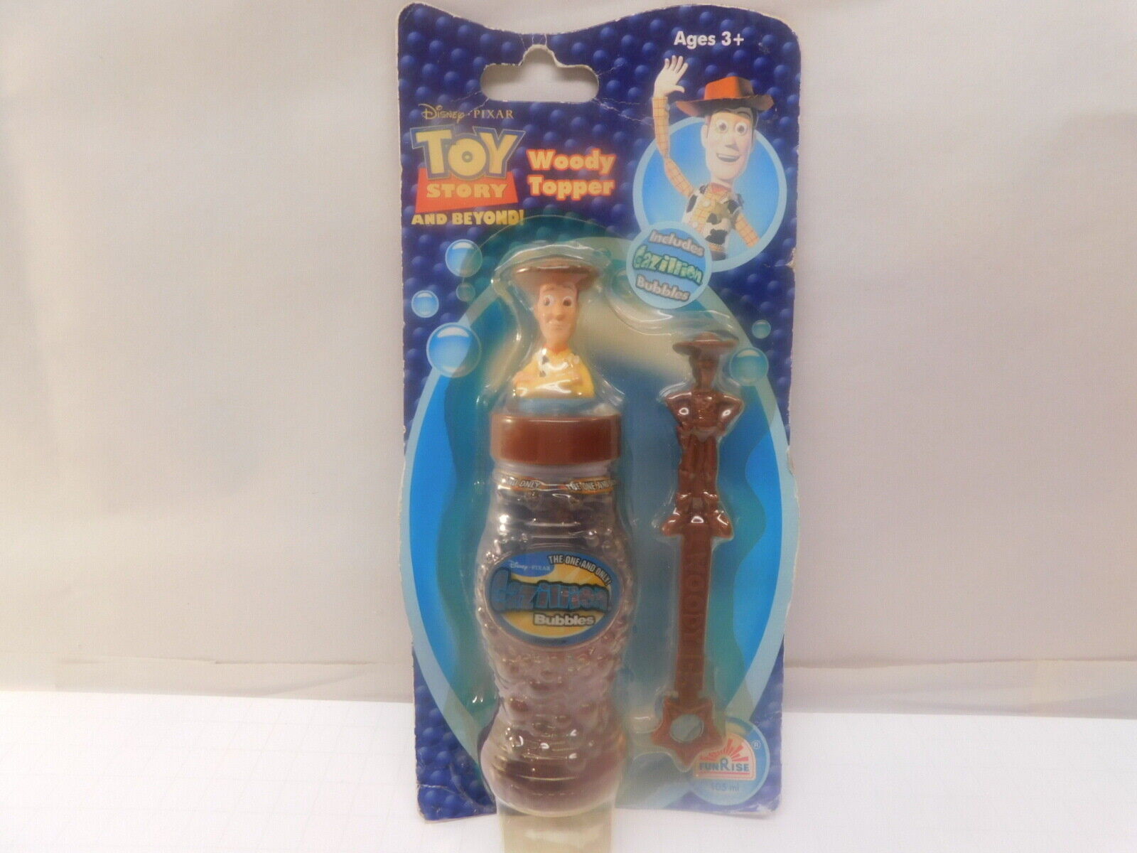 Rare 1989 Vintage Disney Original Toy Story & Beyond Woody Bubble Top & Bubbles