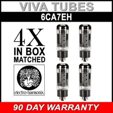 New Matched Quad Electro-Harmonix 6CA7EH EL34 6CA7 Big Bottle Vacuum Tubes FR SH