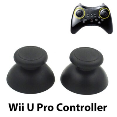 2X Replacement Part Thumbstick Analog Stick Cap For Nintendo WII U  Controller