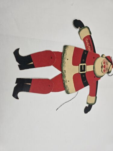 Spangler's Candy Canes Advertising Santa Claus Figure Moveable Joints Good Cond - Picture 2 of 4
