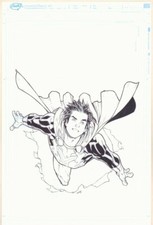 Muy Interesante Cover - Mexican Hero Flying - 2015 Signed art by Humberto Ramos