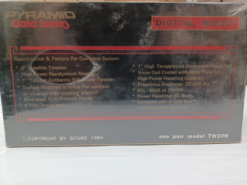 PYRAMID GOLD SERIES NEODYMIUM TWEETER 60W POWER HANDLING HIGH PERFORMANCE - Image 2 of 4