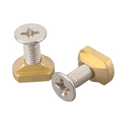 Brass Stainless Steel Surfboard Fender T Nut Washer M8M6 Screw Install