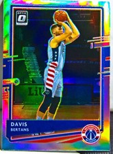 Davis Bertans 2020-21 Optic Basketball Silver Holo Prizm Refractor Card #141 NBA