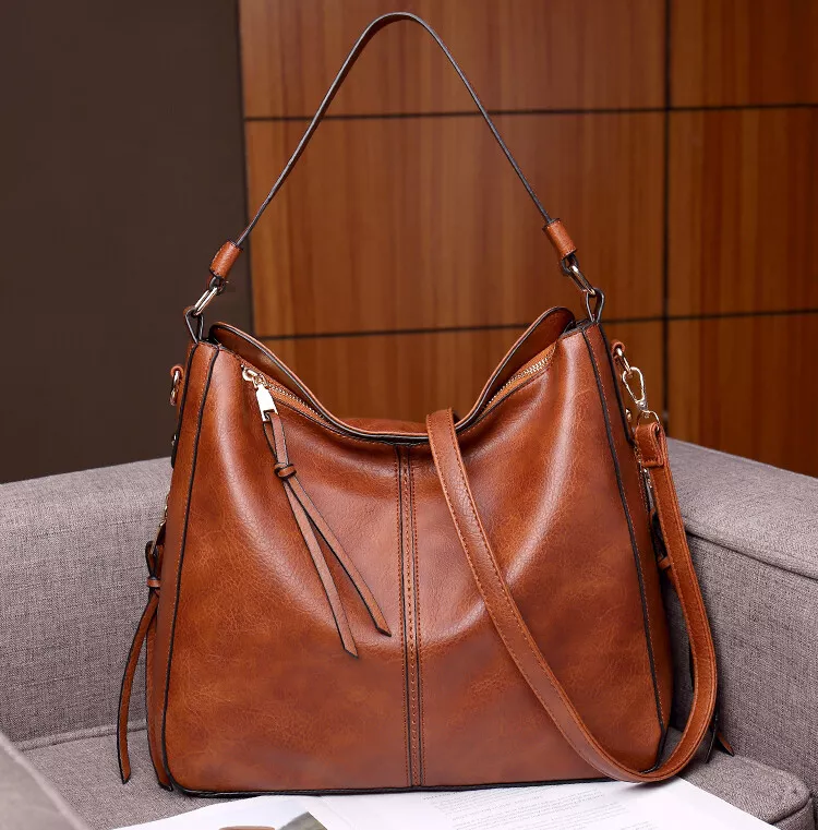 Large Soft Leather Crossbody Bag