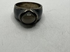 Vintage Sterling Silver Purple Gemstone Ornate Design Ring SZ 7 925