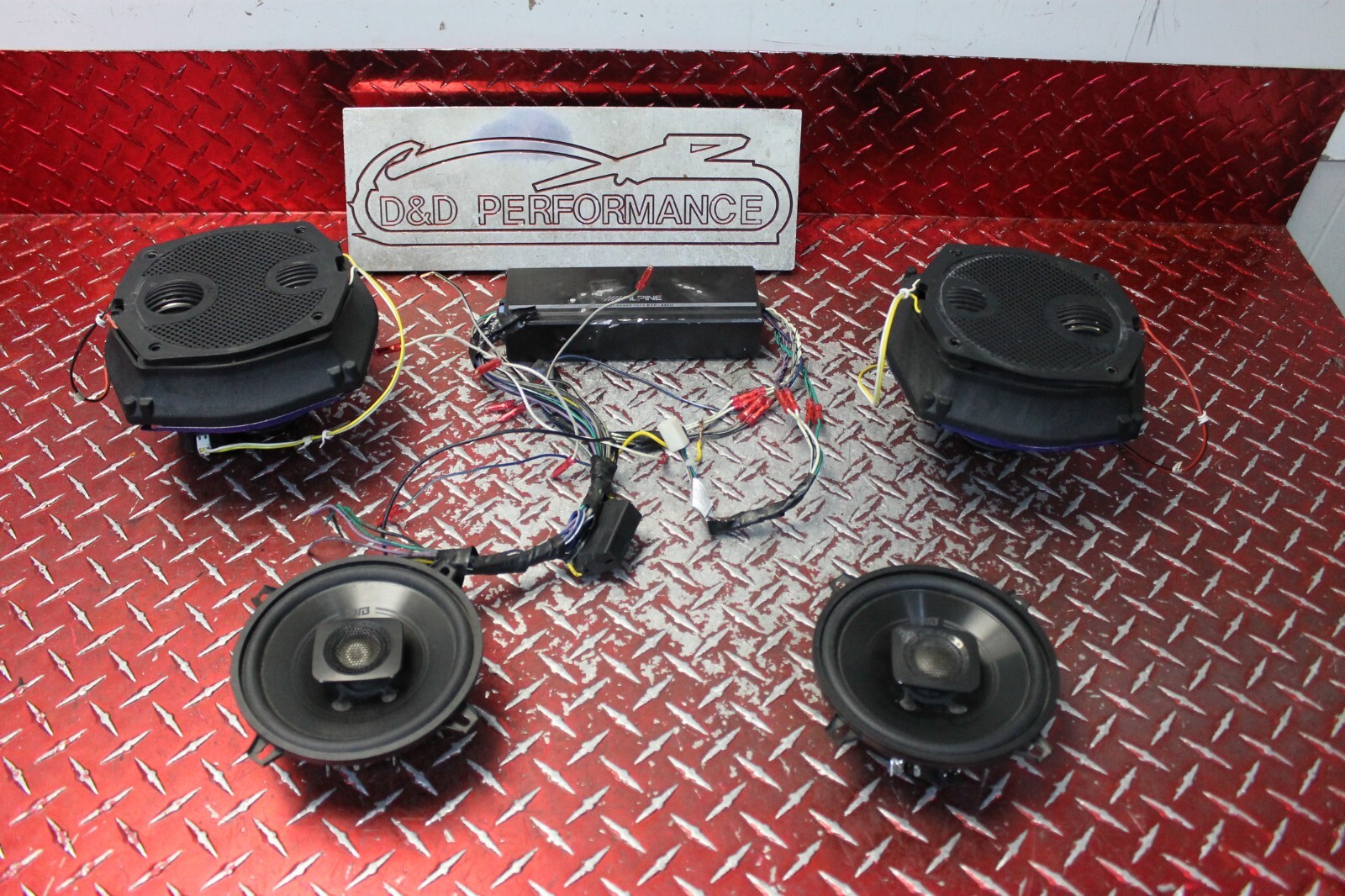 2013 HARLEY ELECTRA GLIDE ALPINE KTP-445U W JM ROCKER SPEAKERS 2007 - 2016 EG114