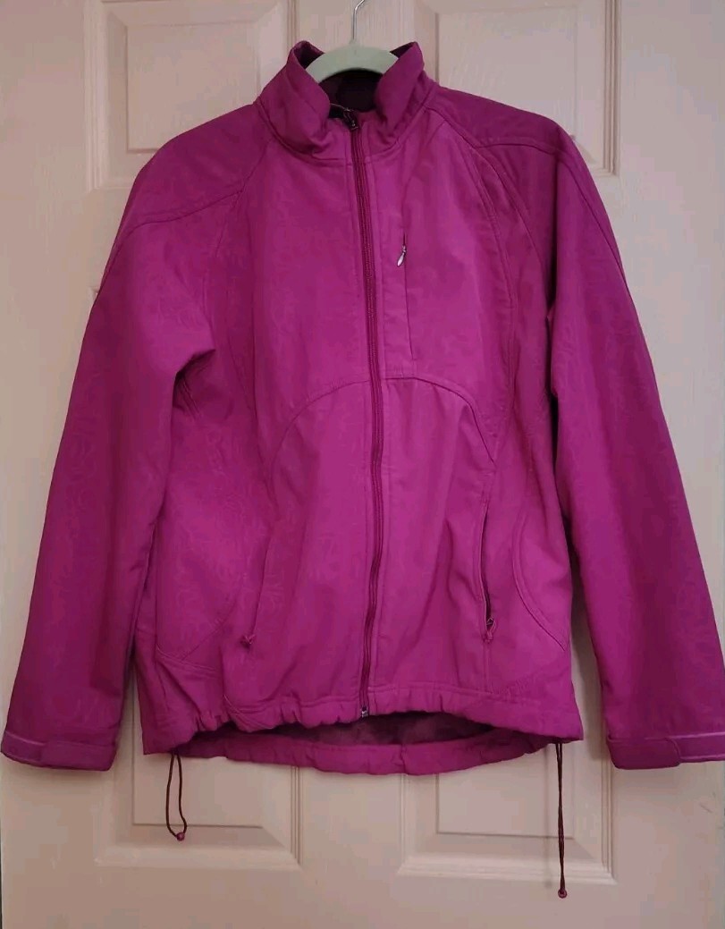 Double Diamond Pink Large Polyester Fall Winter J… - image 1