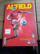 Liverpool v Tottenham Hotspur 10th February 2015 Programme Writing As Shown