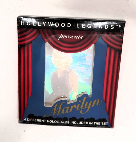 Juego de 4 tarjetas holográficas selladas de colección Marilyn Monroe Hollywood Legends en caja original - Imagen 2 de 10