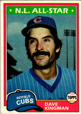 1981 Topps #450 Dave Kingman Chicago Cubs