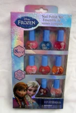 DISNEY FROZEN CHARACTER 8PC COLORFUL NAIL POLISH SET-BRAND NEW!ar2s
