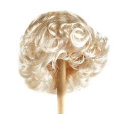 Monique Synthetic Mohair Bleach Blonde Brooke 14"-15" Doll Wig